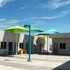 East Hills Academy Central Courtyard and Shade Structures